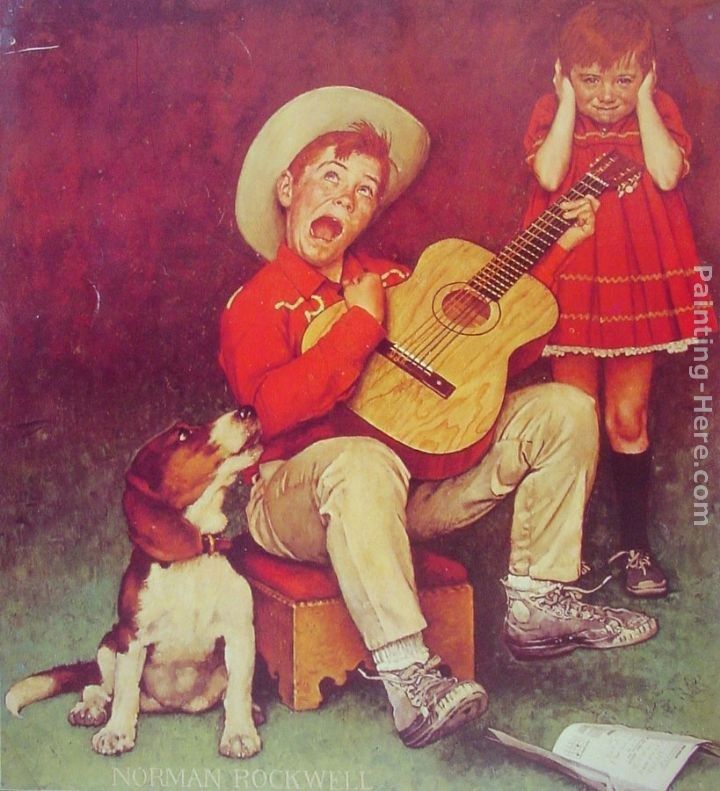 Norman Rockwell The Music Man